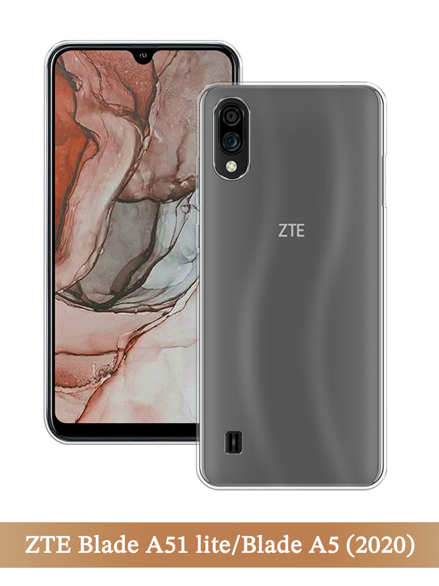 

Чехол на ZTE Blade A51 lite/Blade A5 (2020) прозрачный, 134850-1