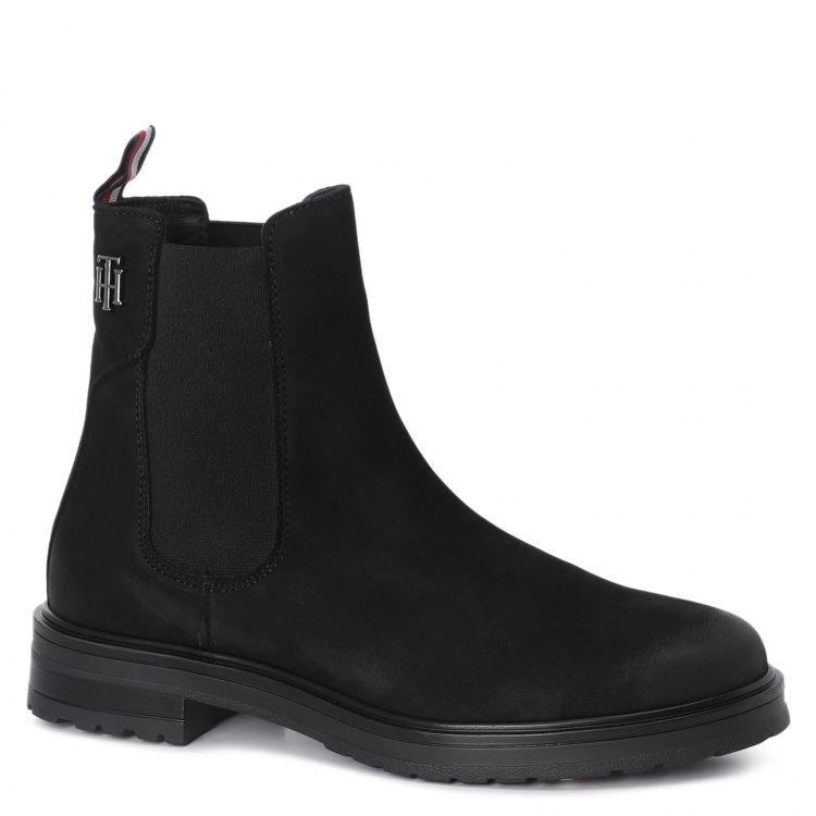 фото Женские ботинки челси tommy hilfiger th stud flat boot fw0fw06027 цв. черный 40 eu