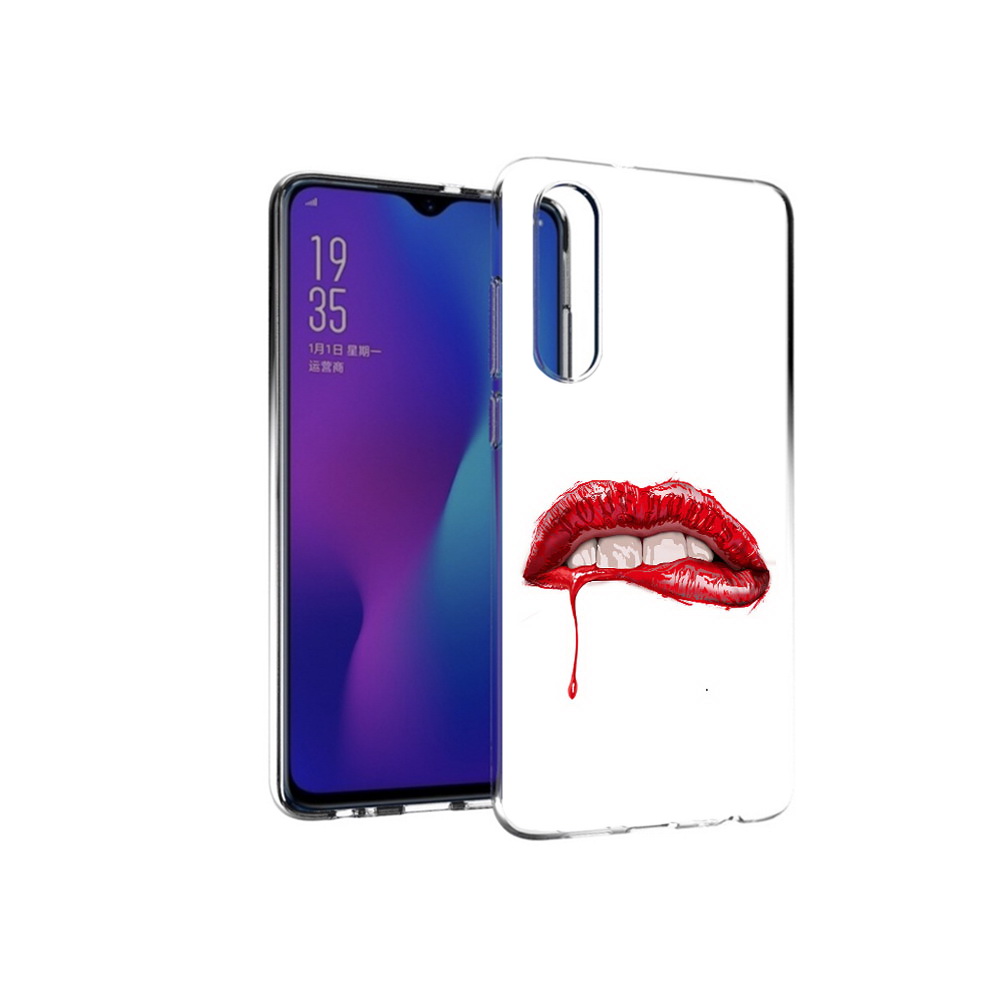 

Чехол MyPads Tocco для Huawei P30 яркие красные губы, Прозрачный, Tocco