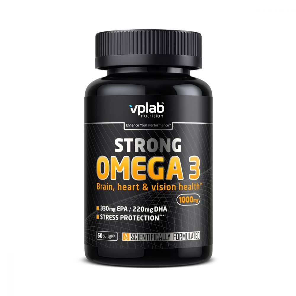 Купить Рыбий жир омега-3 VP Lab Strong Omega 3 капсулы 60 шт., VPLab
