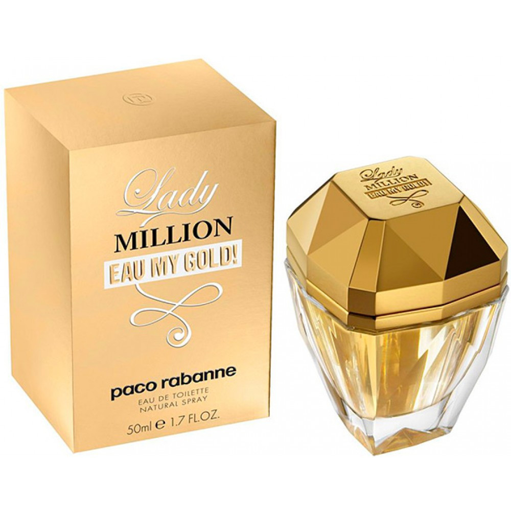Туалетная вода для женщин Paco Rabanne Lady Million Eau My Gold, 50 мл paco rabanne pасо rabanne lady million limited edition 80