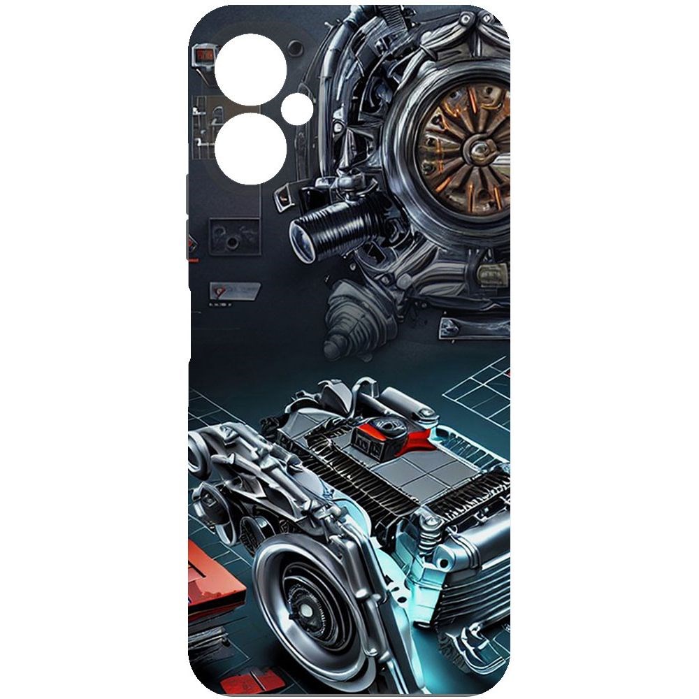 

Чехол-накладка Софт Моторы для Tecno Spark 9 Pro, Черный