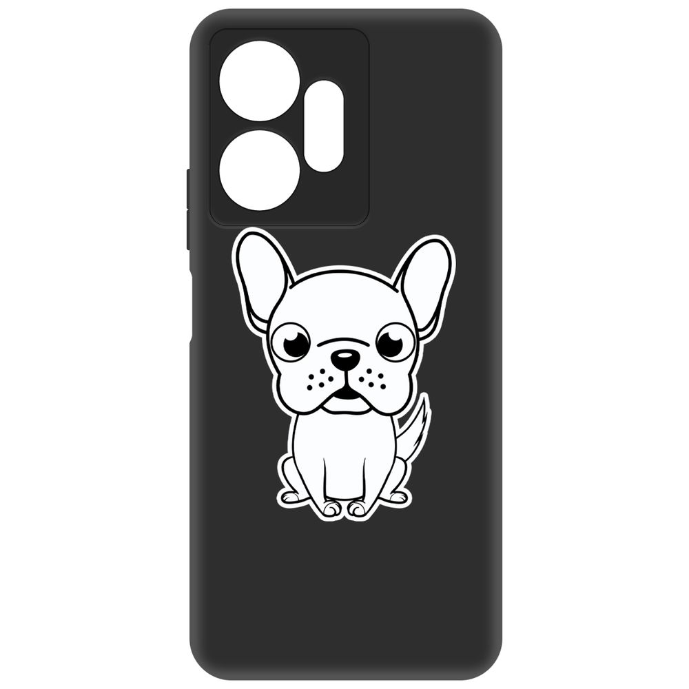 

Чехол-накладка Krutoff Soft Case Черно-белый щенок для Infinix Zero 20 черный