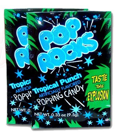 

Шипучие конфеты Pop Rocks Tropical Punch 9,5 гр.