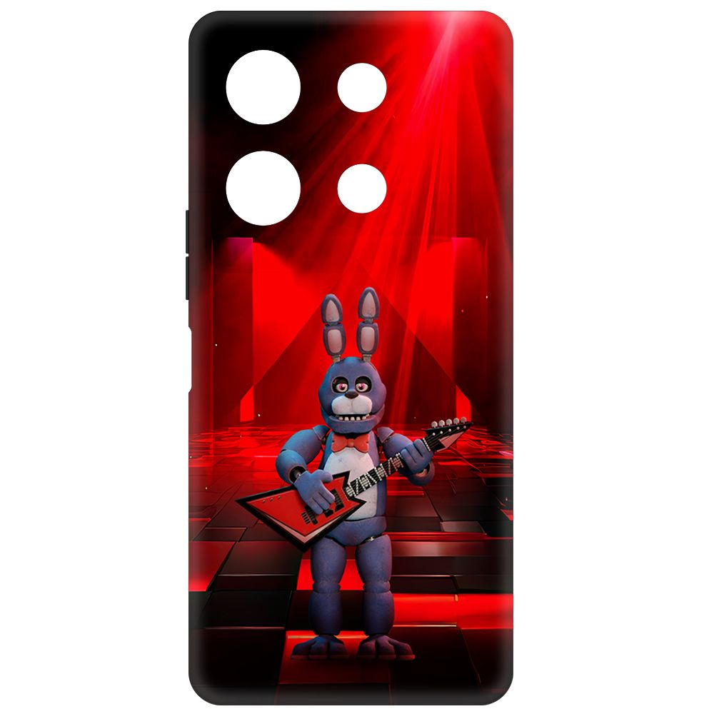 

Чехол-накладка Krutoff Soft Case ФНАФ - Бонни с гитарой для INFINIX Note 30 VIP черный