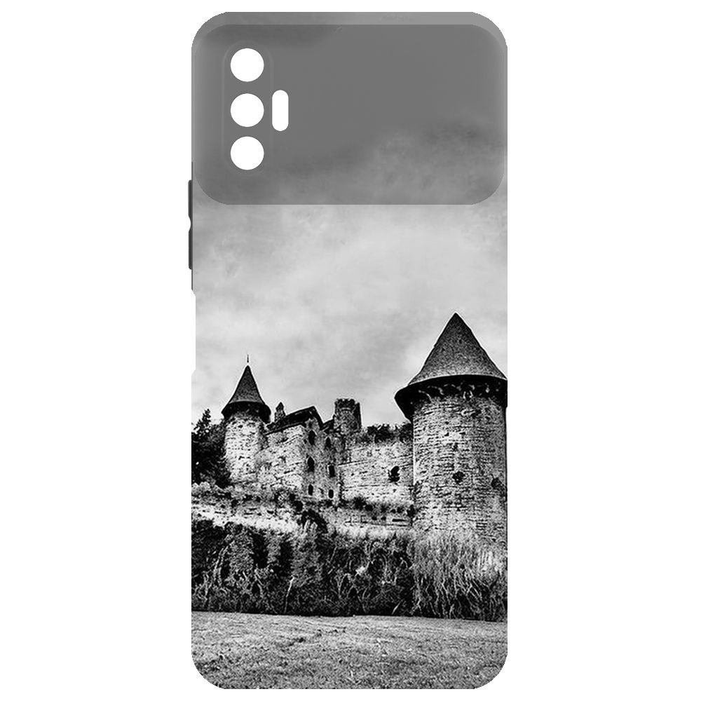 

Чехол-накладка Софт Старый замок для Tecno Spark 8P, Черный