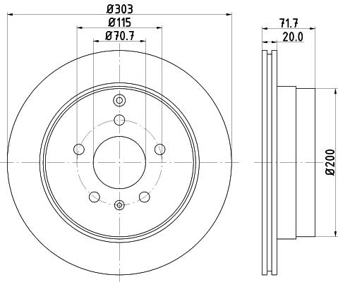 

Тормозной диск NISSHINBO nd6055k