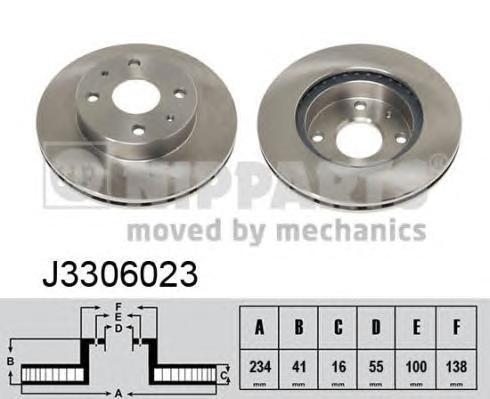 

Тормозной диск NIPPARTS J3306023