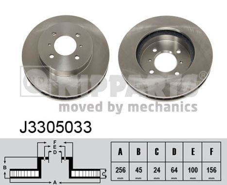 

Тормозной диск NIPPARTS J3305033