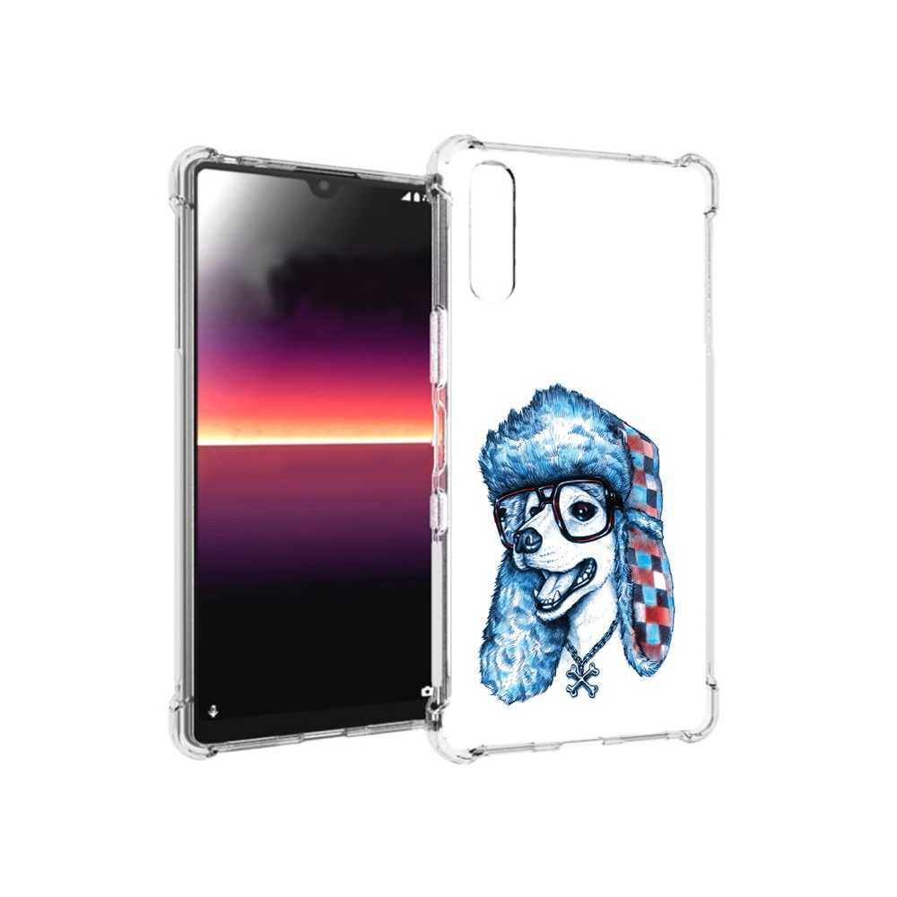 

Чехол MyPads Tocco для Sony Xperia L4 зимний пес (PT227010.235.362), Прозрачный, Tocco