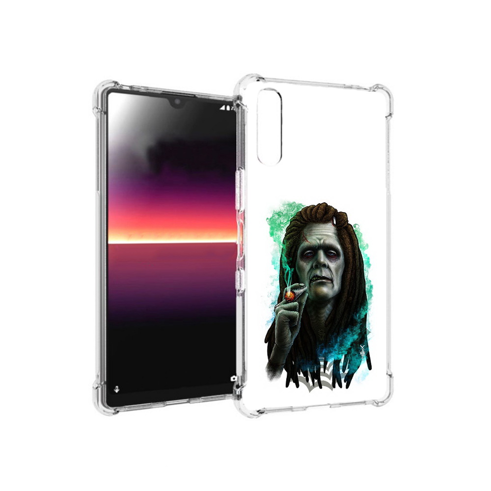 

Чехол MyPads Tocco для Sony Xperia L4 зеленый мужчина с сигаретой (PT227010.235.360), Прозрачный, Tocco