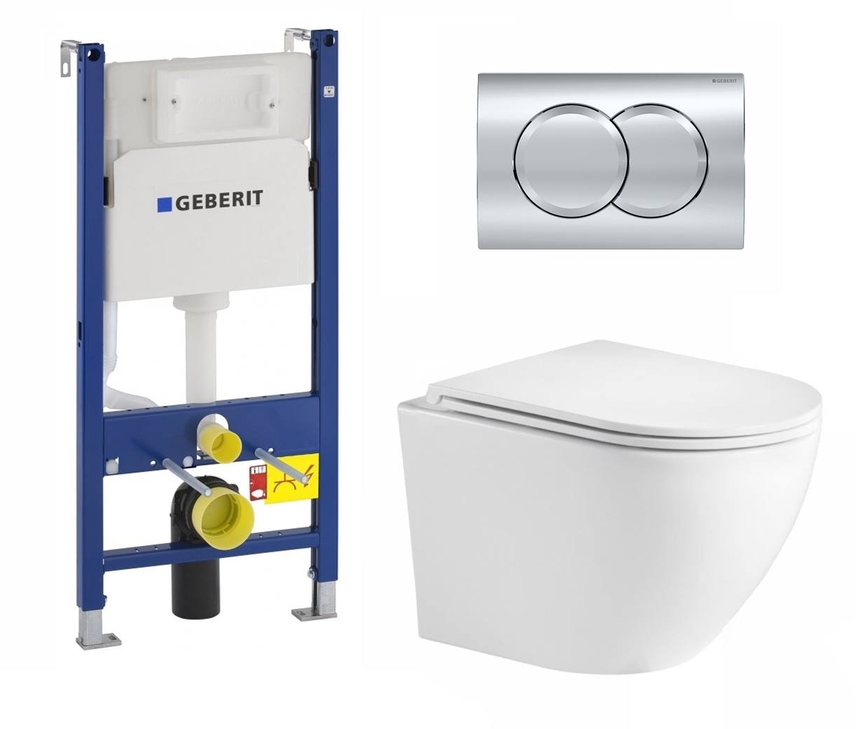 

Комплект: инсталляция Geberit Duofix + унитаз Merzbach + кнопка хром, 512561