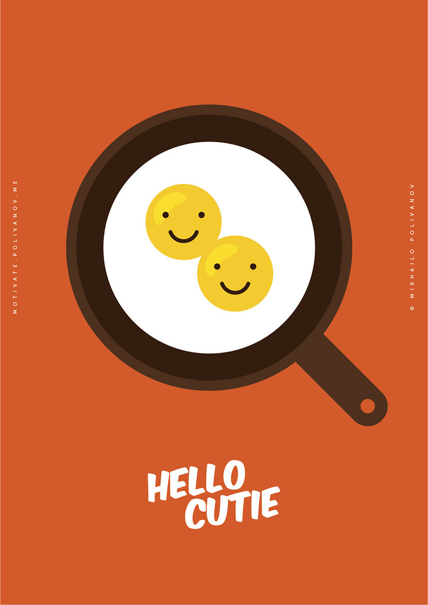 

Большой постер на стену Hello Cutie Eggs 50х70 см без рамы, MMHELLOCUTEGGS