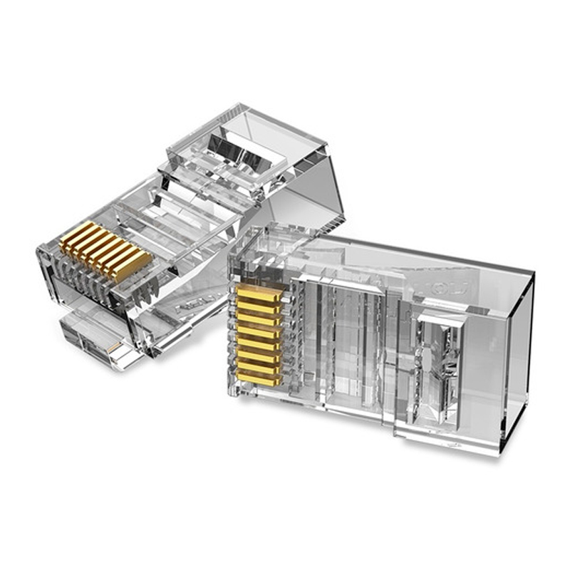 

Коннектор NoBrand RJ45 вилка м (VBSJT-5U) прозрачный