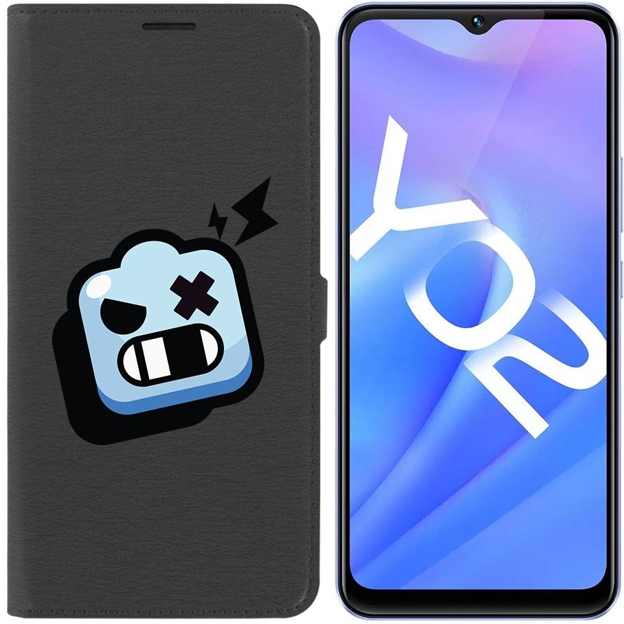 

Чехол-книжка Eco Book для Vivo Y02 Brawl Stars-Роборубка