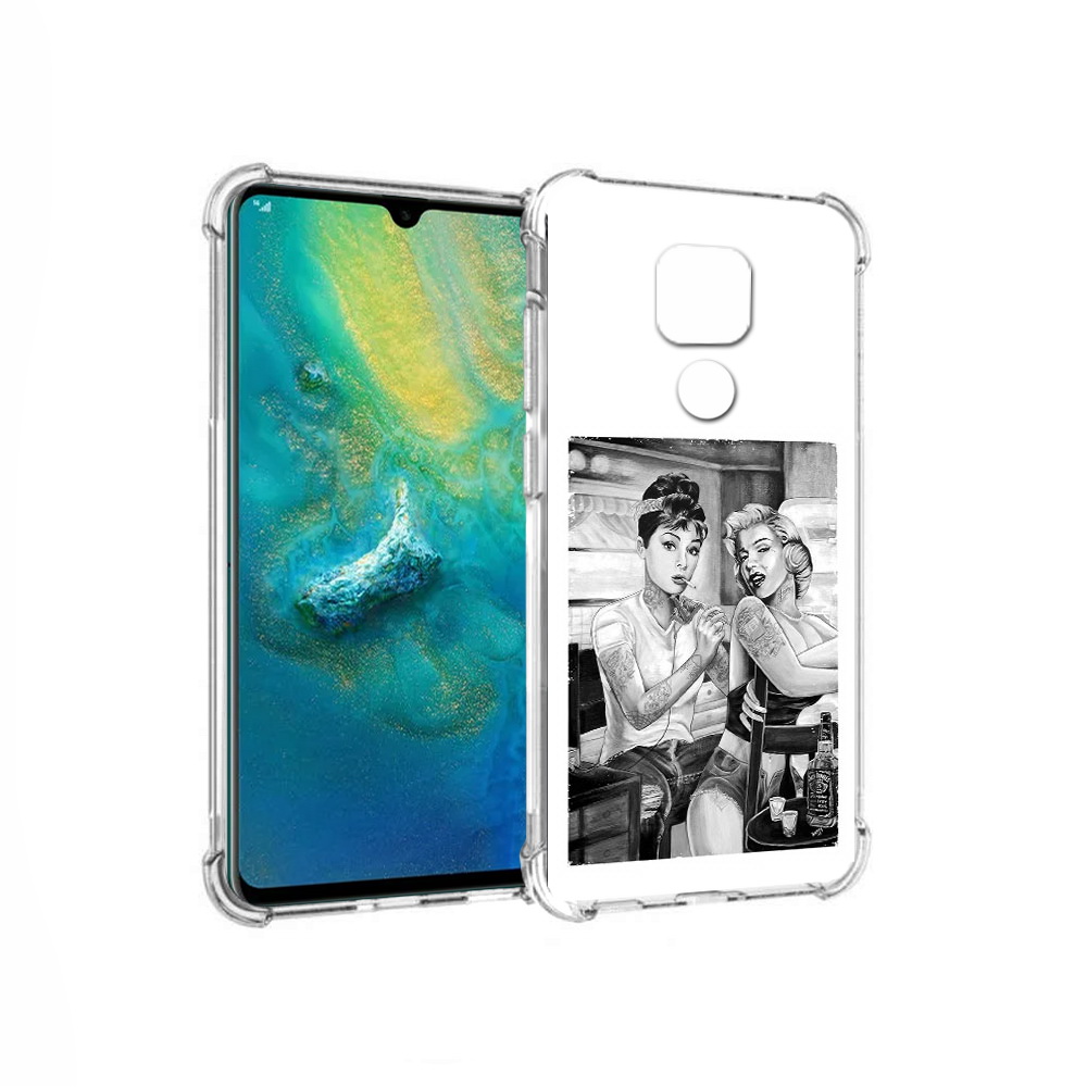 

Чехол MyPads Tocco для Huawei Mate 20x тату мастер (PT124578.30.637), Прозрачный, Tocco