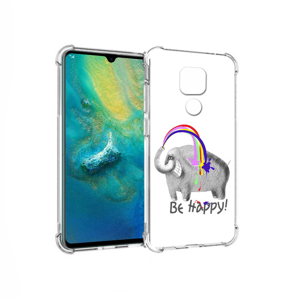

Чехол MyPads Tocco для Huawei Mate 20x счастливый слон (PT124578.30.632), Прозрачный, Tocco