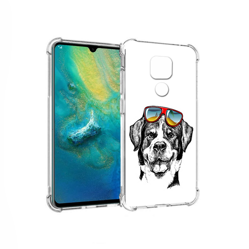 Чехол MyPads Tocco для Huawei Mate 20x счастливая собака (PT124578.30.631)