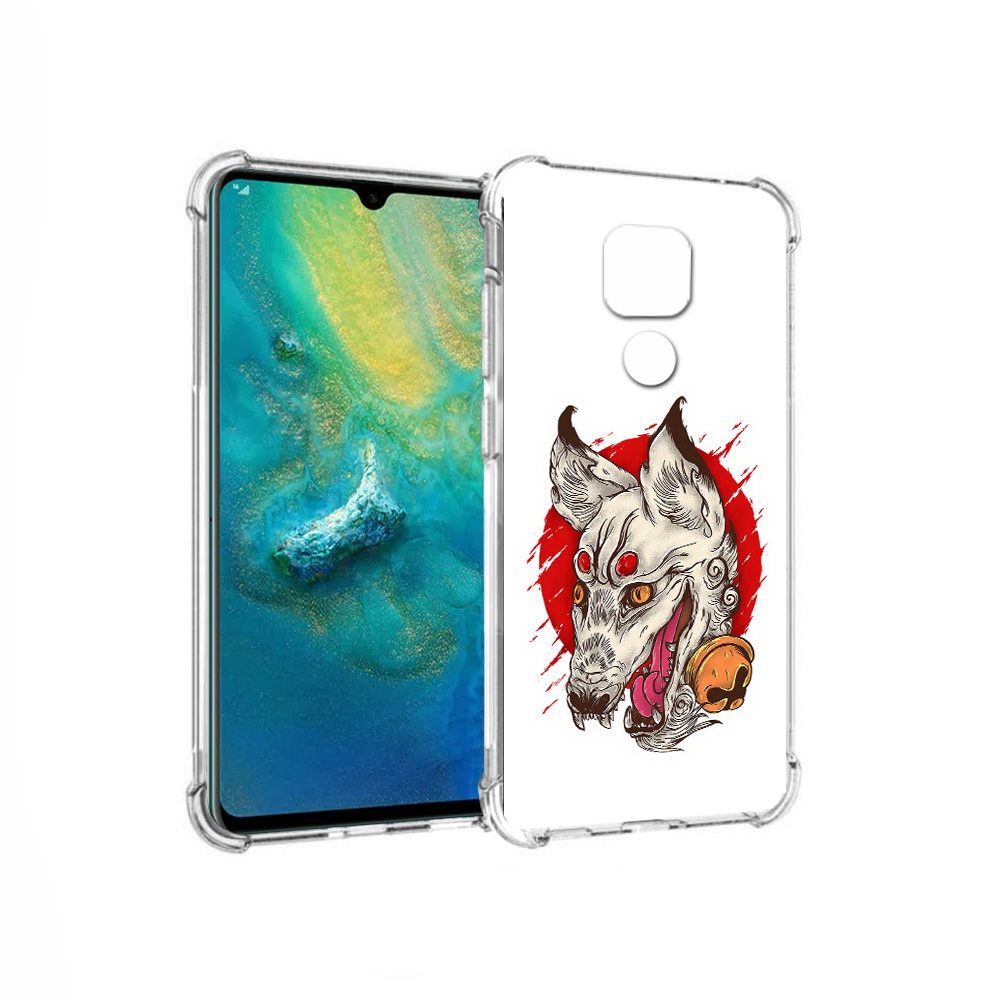 

Чехол MyPads Tocco для Huawei Mate 20x страшная собака (PT124578.30.627), Прозрачный, Tocco