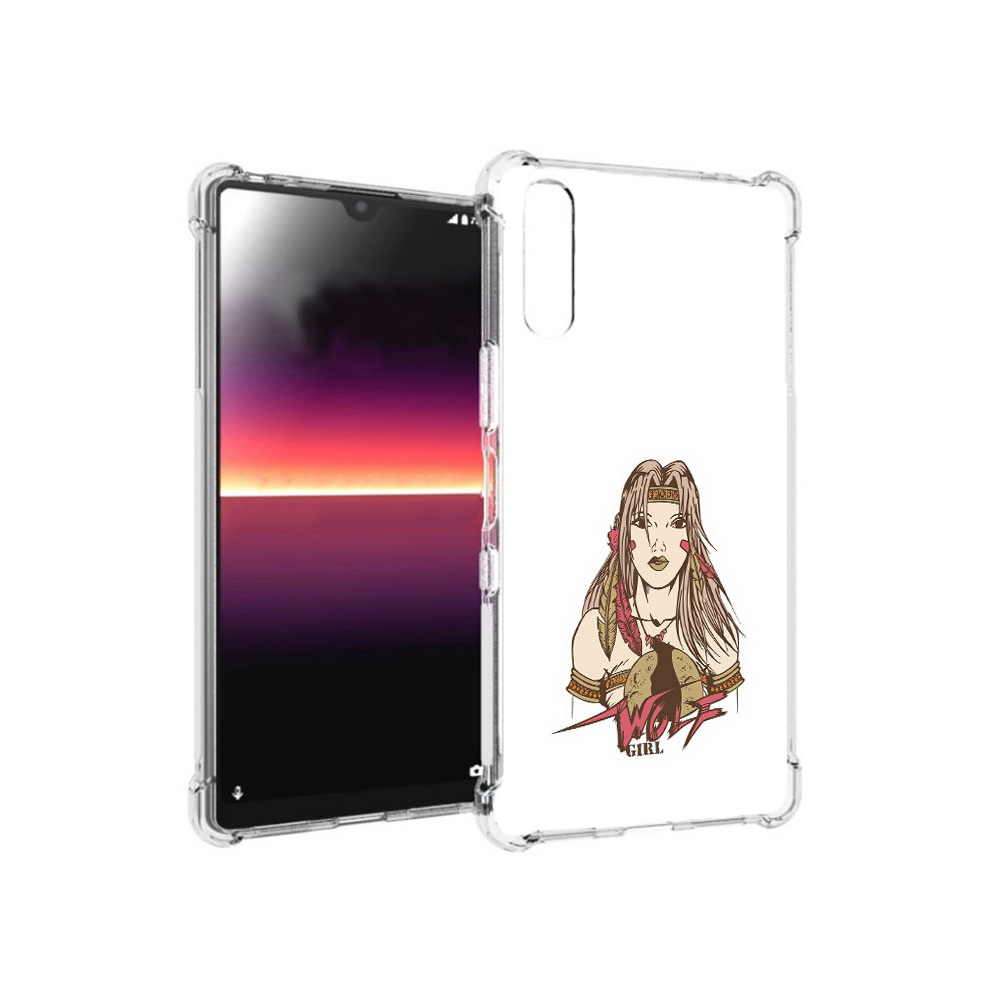 

Чехол MyPads Tocco для Sony Xperia L4 девушка волк (PT227010.235.306), Прозрачный, Tocco