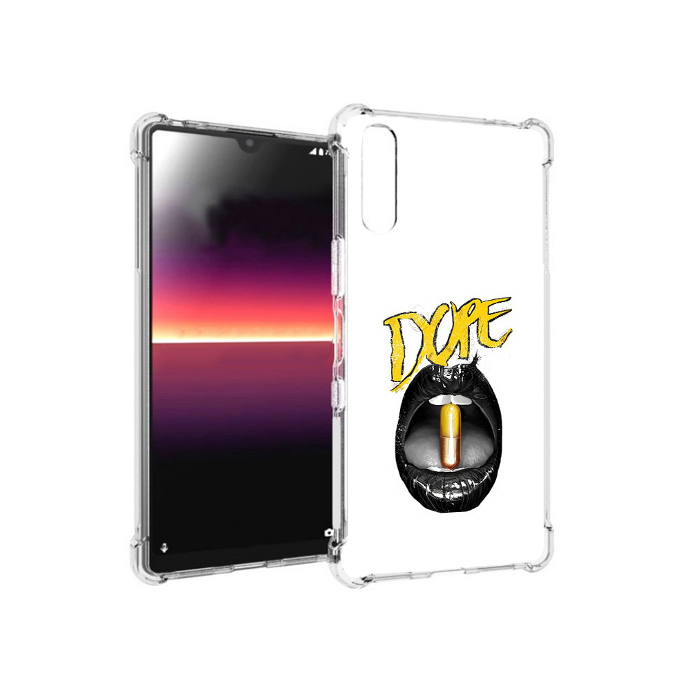 

Чехол MyPads Tocco для Sony Xperia L4 губы (PT227010.235.303), Прозрачный, Tocco