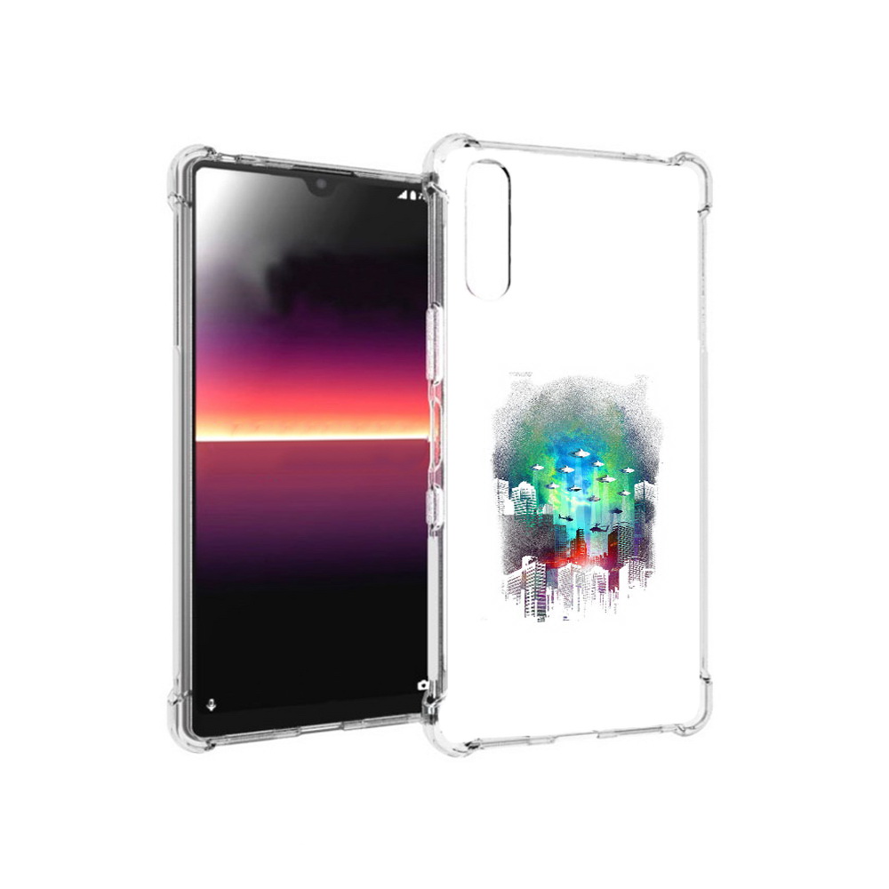 

Чехол MyPads Tocco для Sony Xperia L4 город в свечении (PT227010.235.296), Прозрачный, Tocco