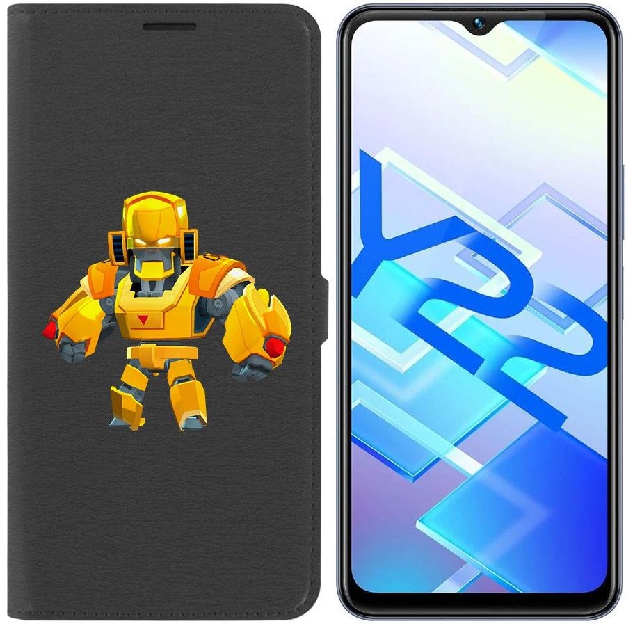 

Чехол-книжка Eco Book для Vivo Y22 Brawl Stars-Бо Золотой Меха