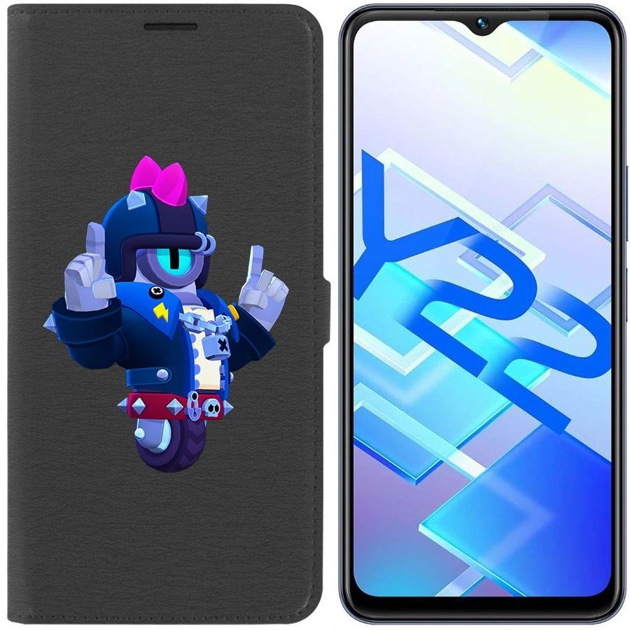 

Чехол-книжка Eco Book для Vivo Y22 Brawl Stars-Дикий Сту