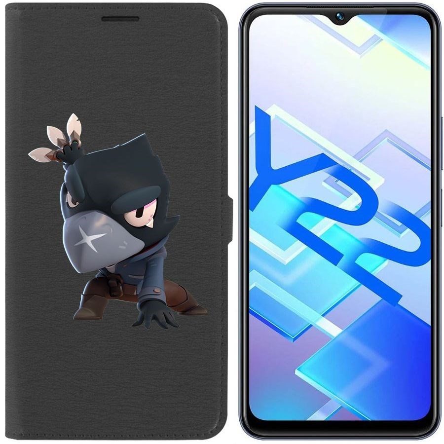 

Чехол-книжка Eco Book для Vivo Y22 Brawl Stars-Ворон