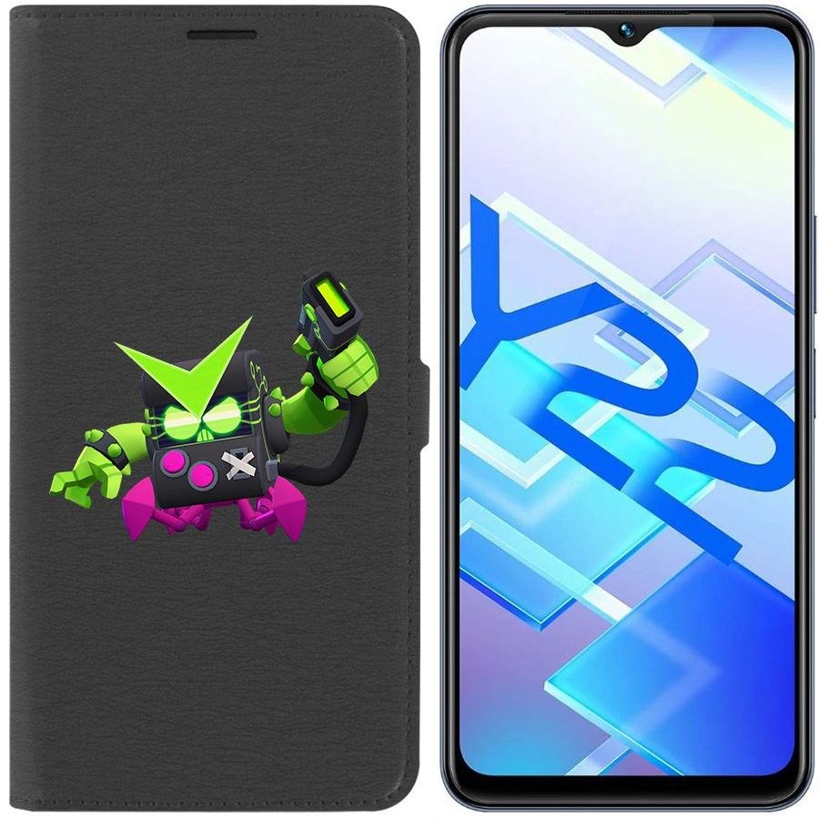 

Чехол-книжка Eco Book для Vivo Y22 Brawl Stars-Вирус 8-БИТ