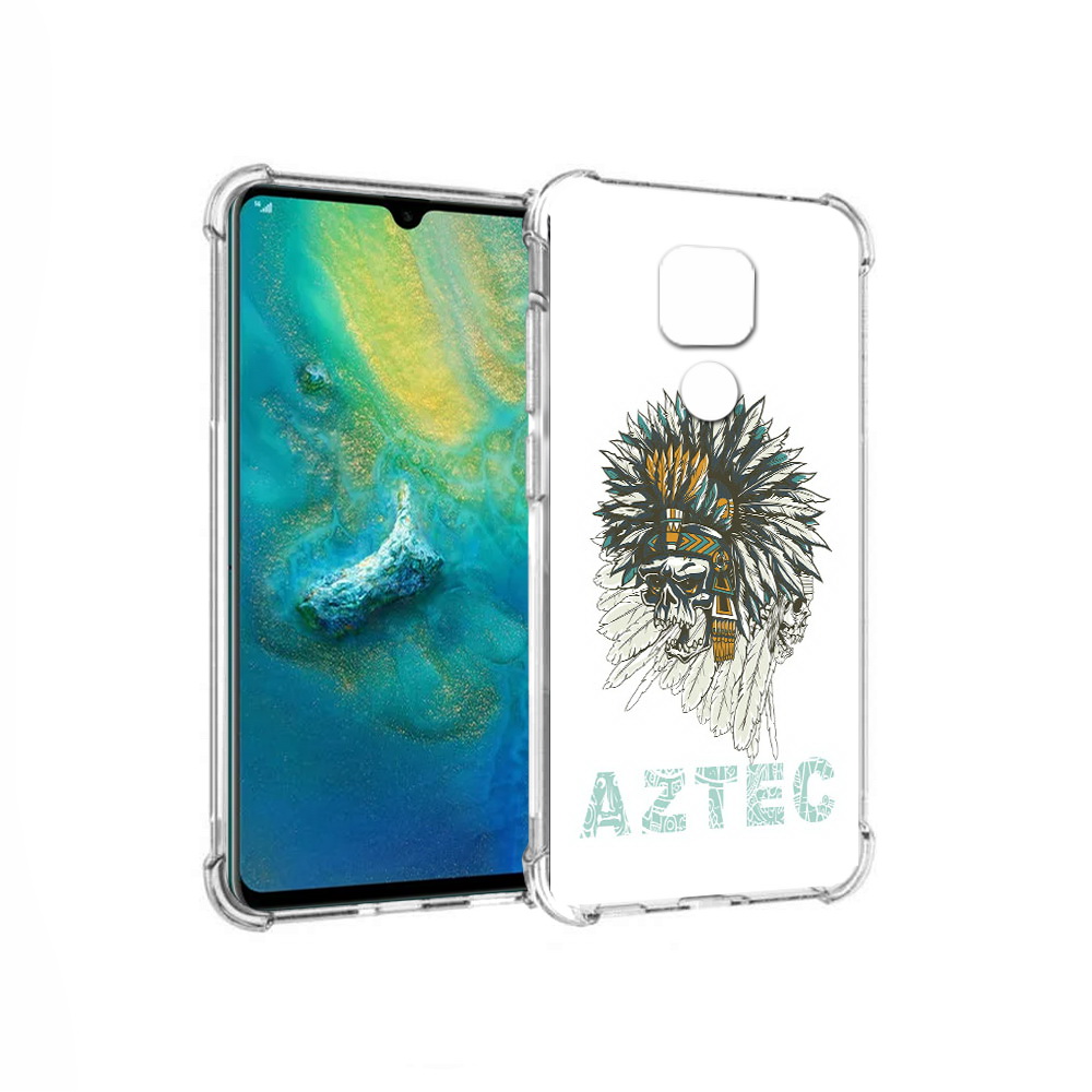 

Чехол MyPads Tocco для Huawei Mate 20x скелет индеец (PT124578.30.602), Прозрачный, Tocco