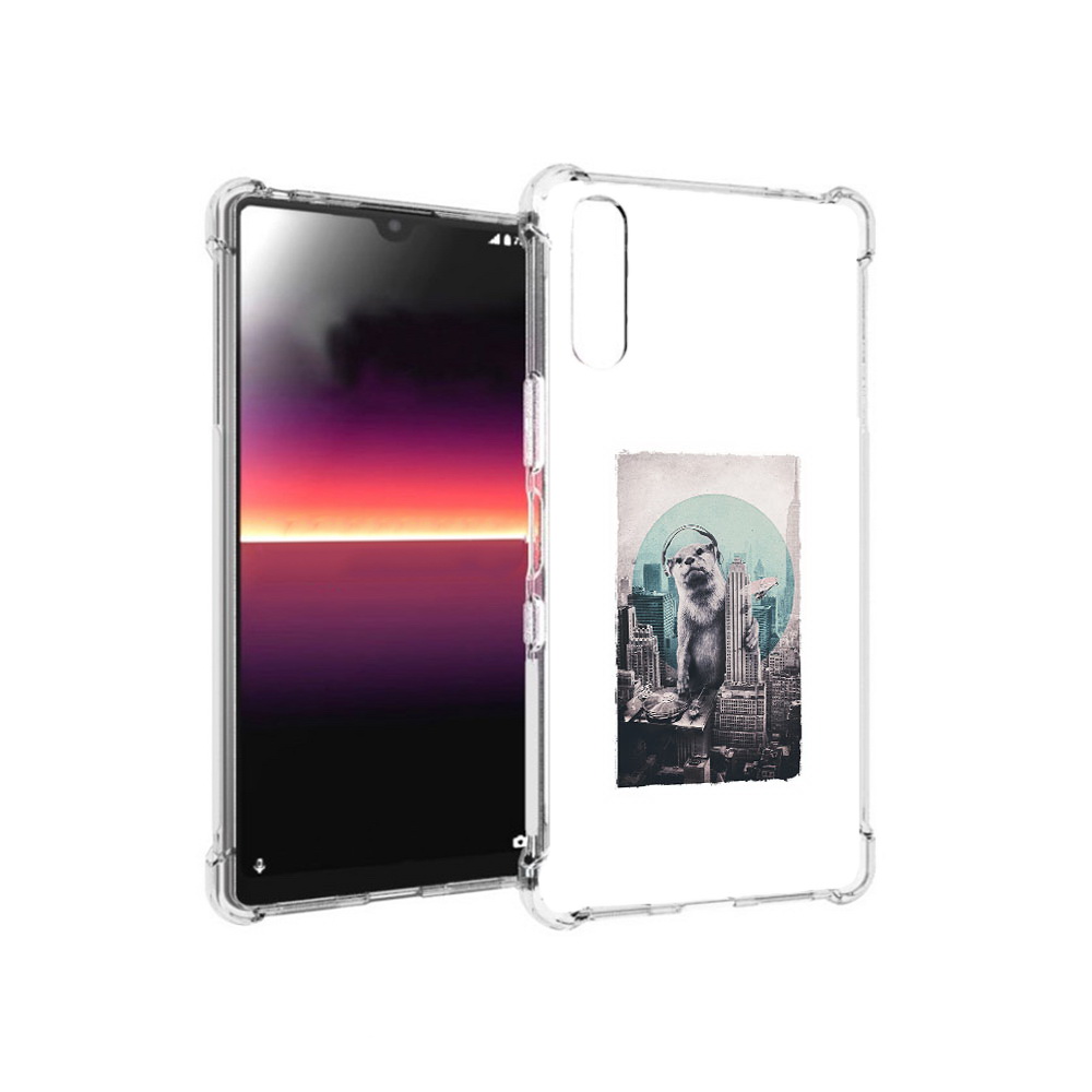 Чехол MyPads Tocco для Sony Xperia L4 выдра в городе (PT227010.235.283)