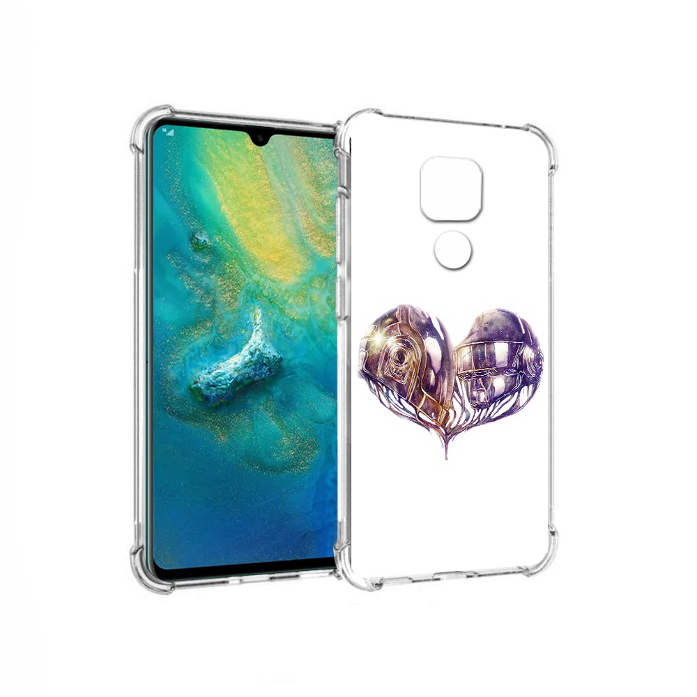 

Чехол MyPads Tocco для Huawei Mate 20x сердце абстракция (PT124578.30.596), Прозрачный, Tocco