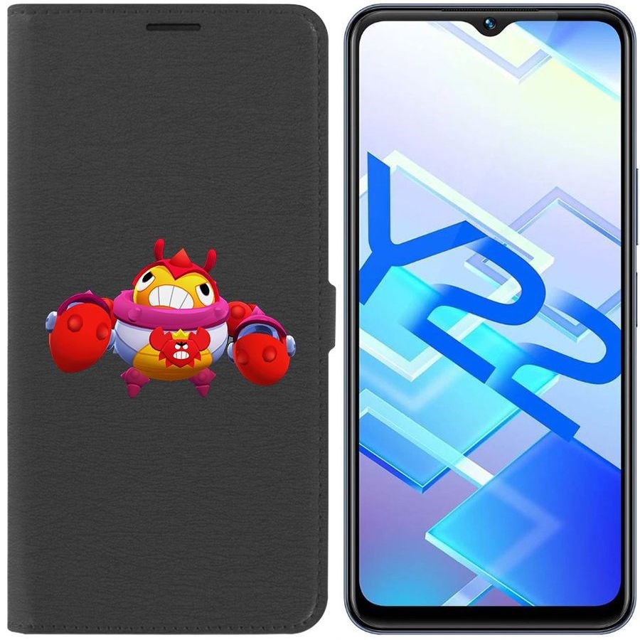 

Чехол-книжка Eco Book для Vivo Y22 Brawl Stars-Краб Тик