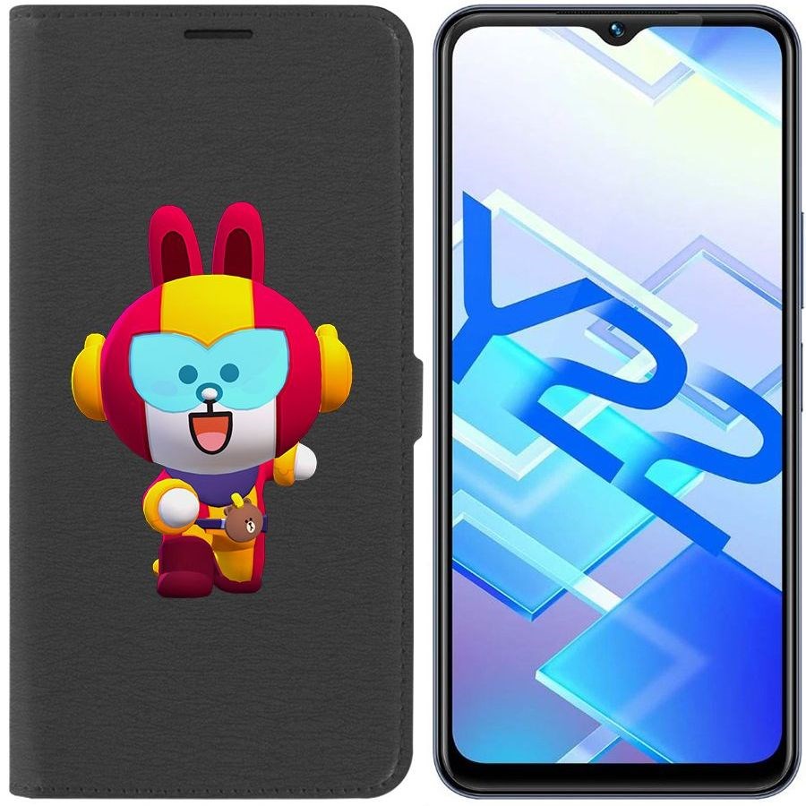 

Чехол-книжка Eco Book для Vivo Y22 Brawl Stars-Кони Макс