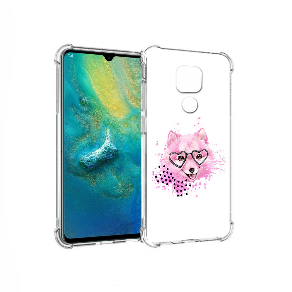 

Чехол MyPads Tocco для Huawei Mate 20x розовый волченок (PT124578.30.585), Прозрачный, Tocco