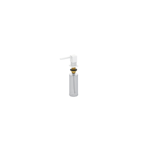 Встраиваемый дозатор для жидкого мыла Panta PT-SD01-BW белый матовый пластиковая форма для мыла