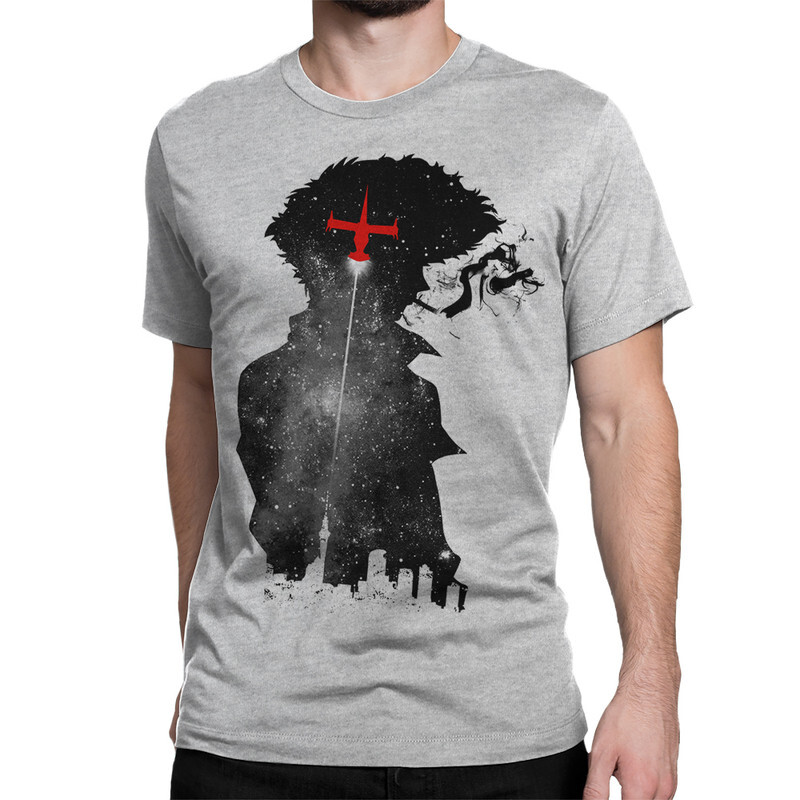 

Футболка мужская Dream Shirts Ковбой Бибоп 9898924222 серая 3XL, Ковбой Бибоп 9898924222
