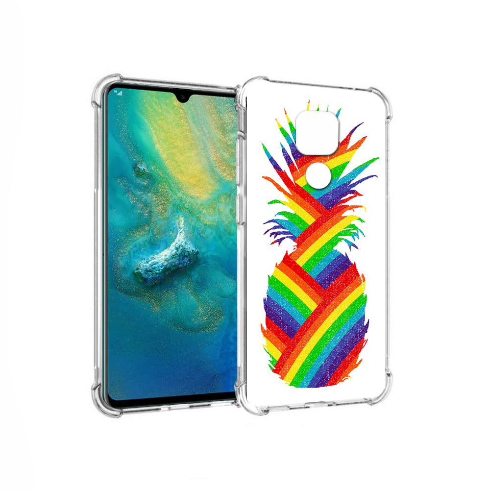 

Чехол MyPads Tocco для Huawei Mate 20x радужный ананас (PT124578.30.566), Прозрачный, Tocco