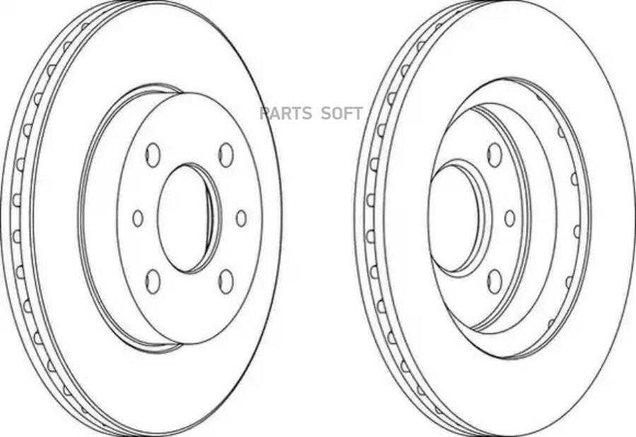 

Тормозной диск FERODO комплект 1 шт. ddf1142