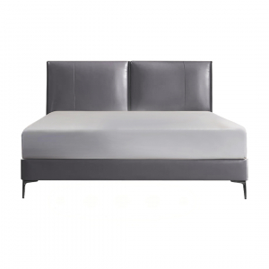 фото Двуспальная кровать xiaomi 8h jun italian light luxury leather soft bed 1.8m grey (jmp2)