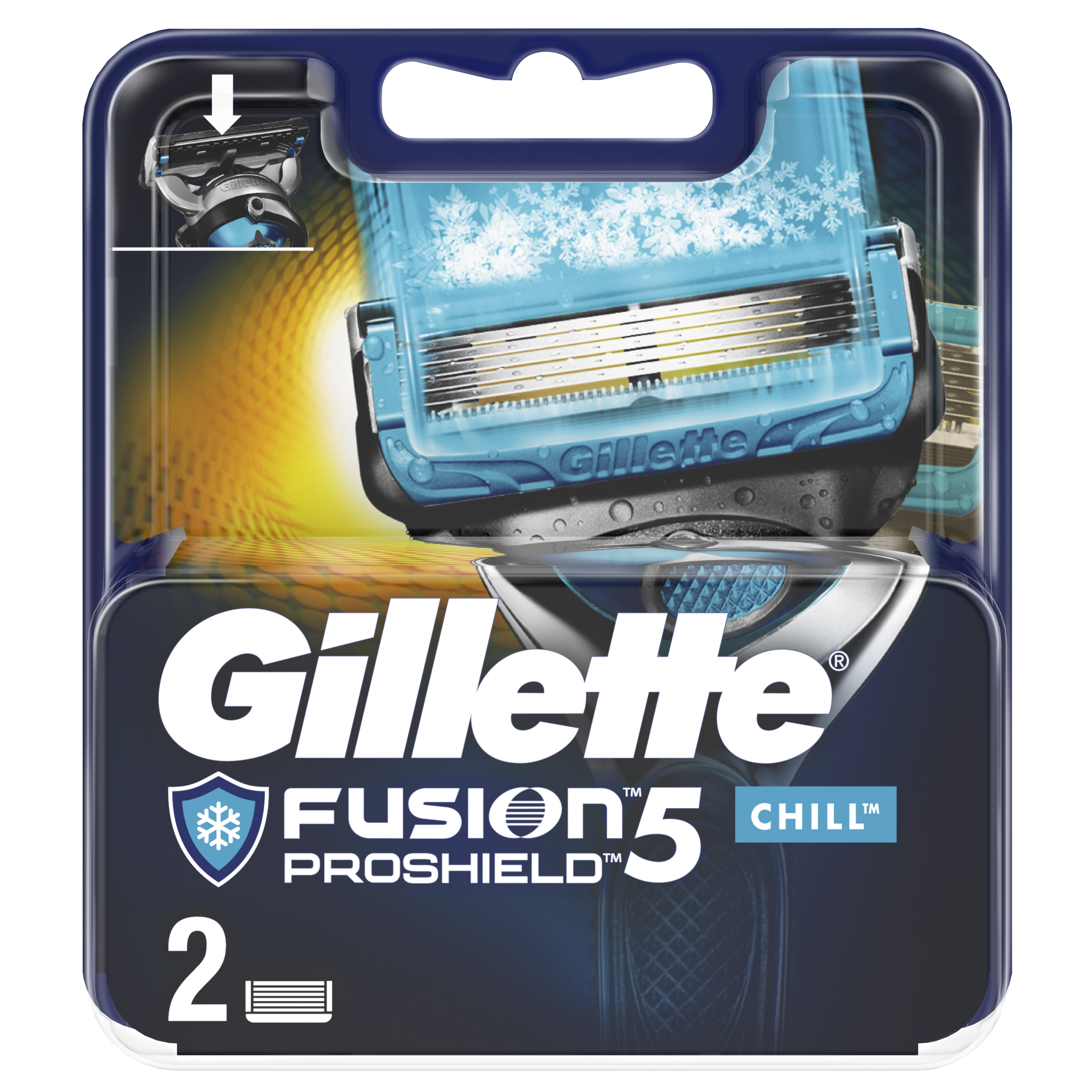 Сменные кассеты для бритья gillette fusion proshield 8 шт