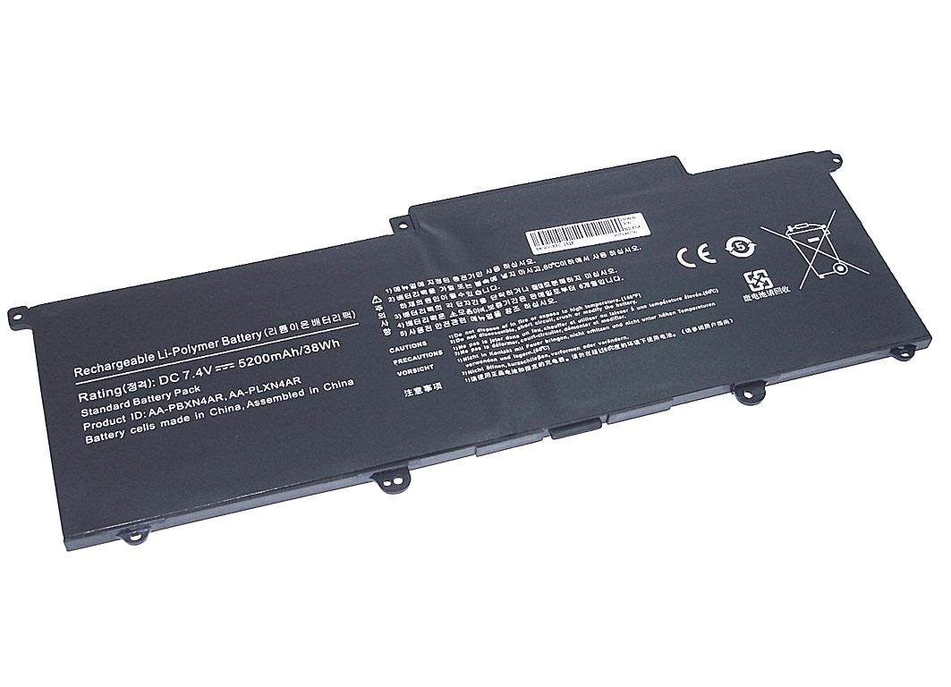 Аккумуляторная батарея для ноутбука Samsung 900X3C (AA-PBXN4AR) 7.4V 5200mAh OEM черная