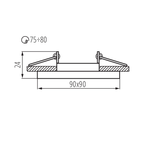 

Точечный светильник Kanlux Morta CT-DTL50-B 26719, G5.3, 35W