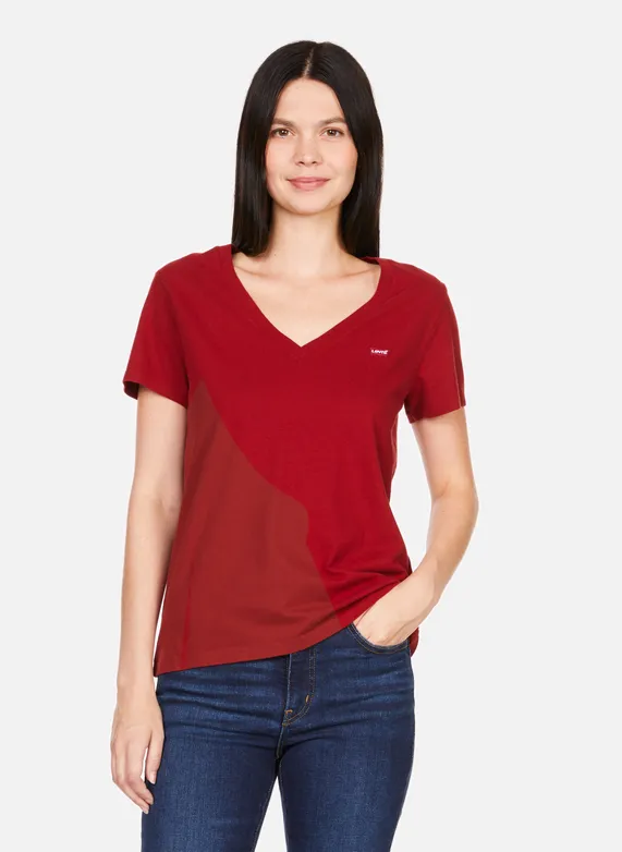 

Футболка Levi's для женщин, красная, размер M, 85341-0078, Красный, 85341