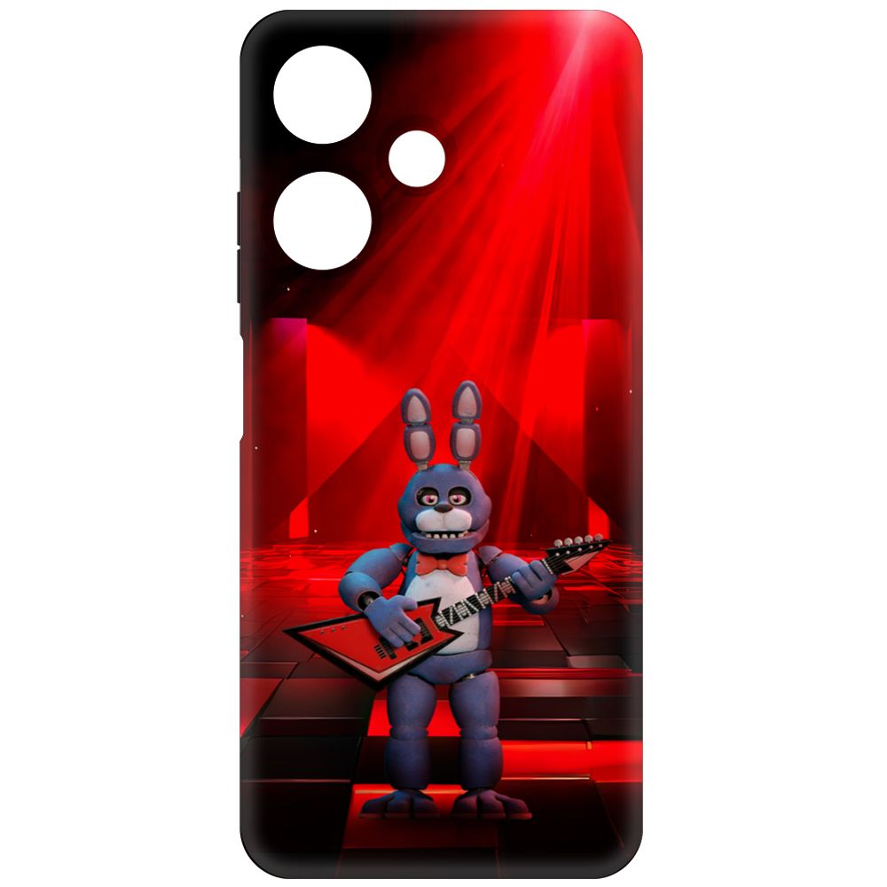

Чехол-накладка Krutoff Soft Case ФНАФ - Бонни с гитарой для INFINIX Hot 30i черный