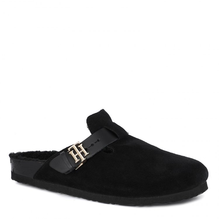 

Женские тапочки TOMMY HILFIGER TH WARMLINED CLOSE TOE MULE FW0FW05960 цв. черный 41 EU, FW0FW05960