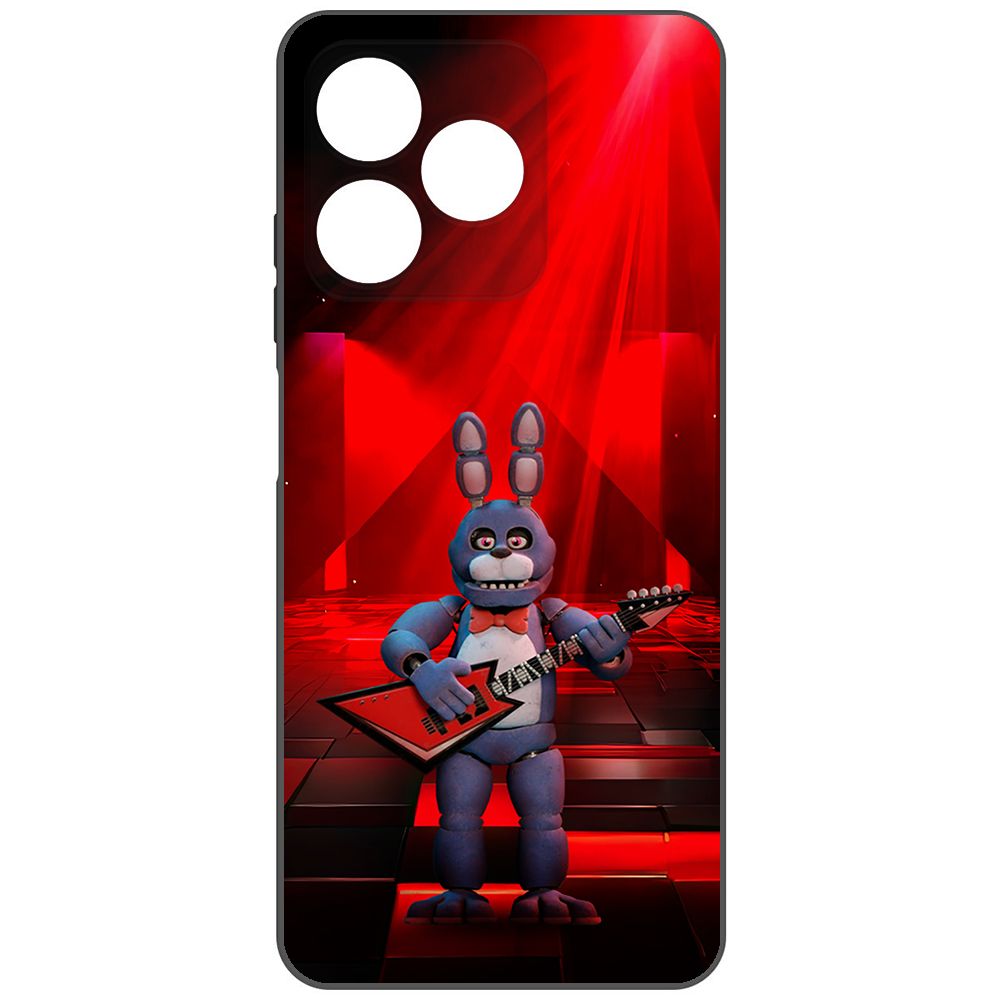 

Чехол-накладка Krutoff Soft Case ФНАФ - Бонни с гитарой для Realme C51 черный