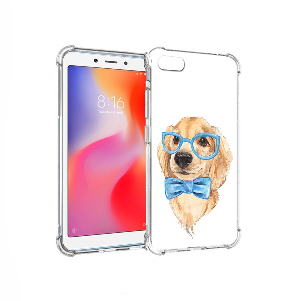 

Чехол MyPads Tocco для Xiaomi Redmi 6A Собака интеллигент (PT113916.305.159), Прозрачный, Tocco