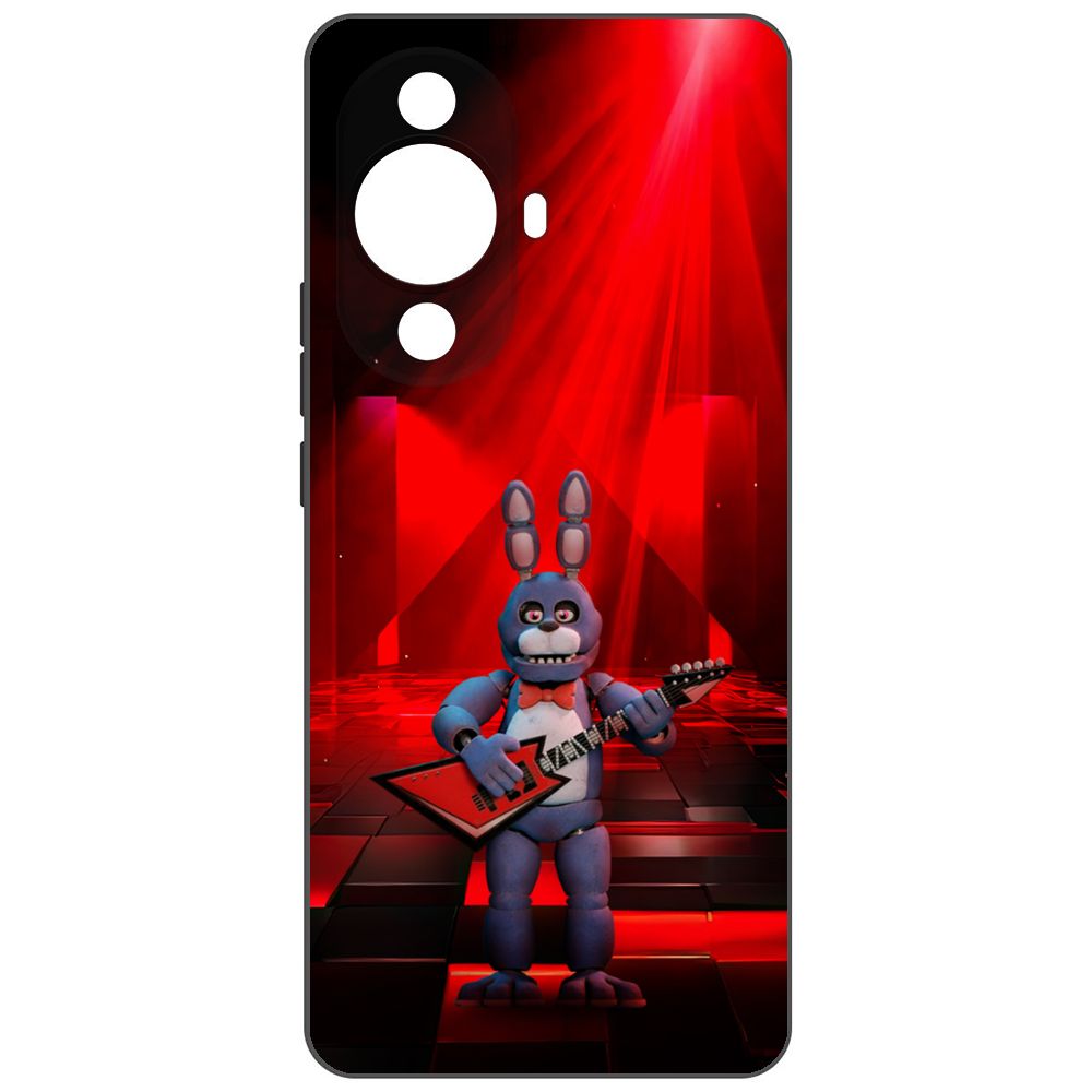 

Чехол-накладка Krutoff Soft Case ФНАФ - Бонни с гитарой для Huawei Nova 11 Pro черный